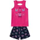 Conjunto Infantil Regata + Short Malha Kyly Pink 109682