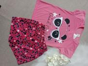 Conjunto infantil rosa
