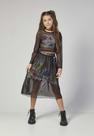 Conjunto Infantil Saia de Tule Preto Mylu