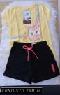 Conjunto infantil short e blusa tam 10 Conjunto infantil short e blusa tam 10