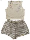Conjunto Infantil Short e Camiseta Poliéster Viscose 08 Anos