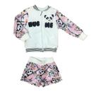 Conjunto Infantil Short Panda + Casaco com Ziper Mon Sucre 3200