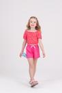 Conjunto Infantil Sublimado Margaridas Laranja