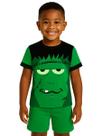 Conjunto Infantil Temático Fantasia Frankenstein Camiseta e Short Conjunto Infantil Temático Fantasia Frankenstein Camiseta e Short
