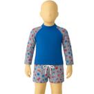 Conjunto Infantil Termica + Sunga WLS Modas Proteção Uv Confortavel Piscina Moda Praia Infantil