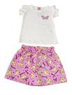 Conjunto Infantil Tileesul Menina Blusa Com Glitter E Shorts Conjunto Infantil Tileesul Menina Blusa Com Glitter E Shorts