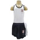 Conjunto infantil torcida baby corinthians regata short bebê