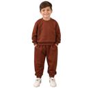 Conjunto Infantil Unissex Marrom com Estilo Moderno Festa -