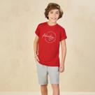 Conjunto Infantil verão Ioluigi bermuda em Poliéster tamanho:6cor:vermelho
