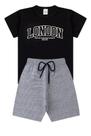 Conjunto Infantil Verão Masculino London - Preto - Camiseta e Bermuda Conjunto Infantil Verão Masculino London - Preto - Camiseta e Bermuda