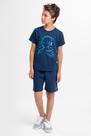 Conjunto Infantil Verão Masculino Menino de Fone - Marinho
