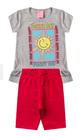 Conjunto Infantil Verão Menina Sol Mescla / Benetex Kids Conjunto Infantil Verão Menina Sol Mescla / Benetex Kids