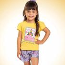 Conjunto Infantil Verão Menina Unicórnio 2 peças Tam 2 e 3 - Fakini Conjunto Infantil Verão Menina Unicórnio 2 peças Tam 2 e 3 - Fakini