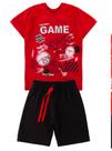 Conjunto Infantil Verão Menino Game Vermelho / Benetex Kids Conjunto Infantil Verão Menino Game Vermelho / Benetex Kids