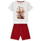Conjunto Infantil verão Milon meia malha 100% algodão TAMANHO:6COR:VERDE Conjunto Infantil verão Milon meia malha 100% algodão TAMANHO:6COR:VERDE