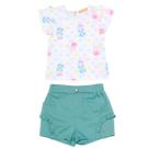 Conjunto Infantil Verão Sorvete Menina Leve