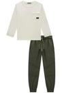 Conjunto Infanto Juvenil Masculino Meia Estação Manga Longa Luc.Boo 79909