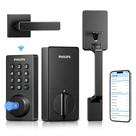 Conjunto inteligente de fechadura frontal com entrada de impressão digital Philips Wi-Fi