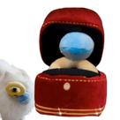 Conjunto interativo de anéis de diamante para cães, estojo de amor de pelúcia