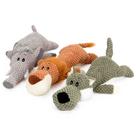 Conjunto interativo de brinquedos de pelúcia para cães com guinchos - 3 designs