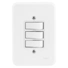 Conjunto Interruptor 1 Tecla Simples e 2 Paralela 10a Pollar