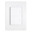 Conjunto Interruptor 2 Teclas Simples 10a 250v 4x2 Linha Classic Entrelux