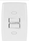 Conjunto interruptor 2tc simples 6a 250V 2218 safira