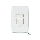 CONJUNTO INTERRUPTOR 3 TC 6A 250v 2219 SAFIRA ILUMI