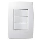 Conjunto Interruptor 3 Teclas Simples Pial Plus