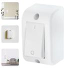 Conjunto Interruptor Bipolar Simples 1 Tecla Sobrepor Branco