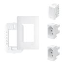 Conjunto Interruptor Bipolar + Tomada Dupla 20A Habitat - Fame