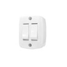 Conjunto Interruptor Duplo - Linha Retangular - Ilumi
