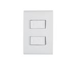 Conjunto Interruptor Duplo Simples 10A Liz Tramontina