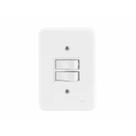 Conjunto Interruptor Duplo Simples - Radial Pollar