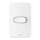 Conjunto interruptor gracia branco 2x4