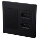 Conjunto Interruptor Paralelo 10a e 2 Tomadas 4x4 Linha Classic Entrelux