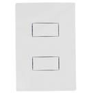 Conjunto Interruptor Paralelo Duplo 10A Branco i9 9424 Ilumi