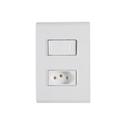 Conjunto Interruptor Paralelo + Tomada 2P+T 20A 4x2 Tramontina Liz