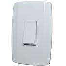 Conjunto Interruptor Simples 10A 250V~ Vertical Slim - 8017