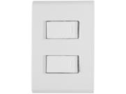 Conjunto Interruptor Simples 10A 4x2 - Tramontina Liz Branco