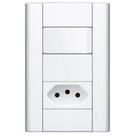 Conjunto Interruptor Simples+1Tomada Padrão 2P+T 20A 250 Volts - 1436 - FAME Conjunto Interruptor Simples+1Tomada Padrão 2P+T 20A 250 Volts - 1436 - FAME