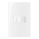 conjunto interruptor simples 4x2 10a 250v com placa margirus sleek branco