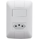 Conjunto Interruptor Simples 6A+Tom.2P+T 10A Aria Tramontina