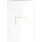 Conjunto interruptor simples branco 10a branco lunare schneider