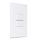 Conjunto Interruptor Simples DuploSleek Margirius Branco