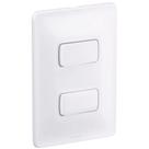 Conjunto Interruptor Simples e Paralelo Branco Pial Zeffia