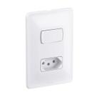 Conjunto Interruptor Simples e Tomada 10A 680112 Pial Zeffia