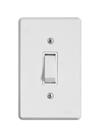 Conjunto Interruptor Simples Ilumi Pratika 6A 250V Branco Alto Brilho para Instalação Elétrica