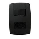 Conjunto Interruptor Simples + Tomada 20A 250V 4x2 Preta