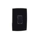 Conjunto Interruptor Simples Vertical 10A Preto Rubi - Force Line